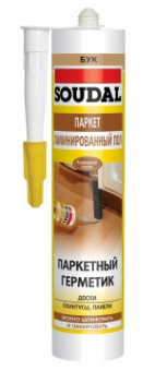 Герметик акриловый для дерева "Soudal" ПАРКЕТ ЛАМИНАТ сосна 280 мл